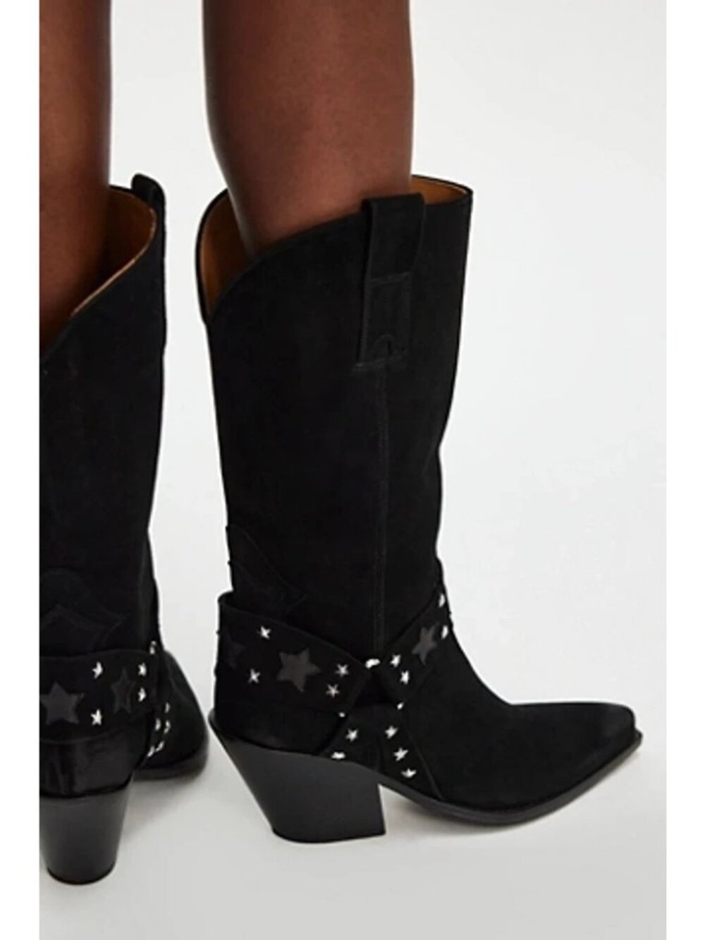 Free People Jo Ghost Houston Harness Boots Country Festival Cowgirl Womens 10